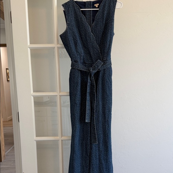 Reba Pants - Reba Westward Canyon Denim Sleeveless Jumpsuit